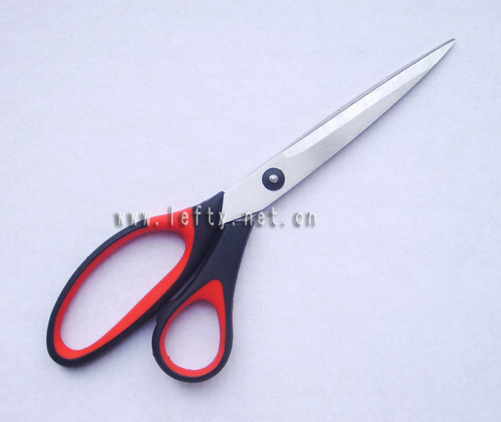 9.5吋黑红把手左手办公剪刀